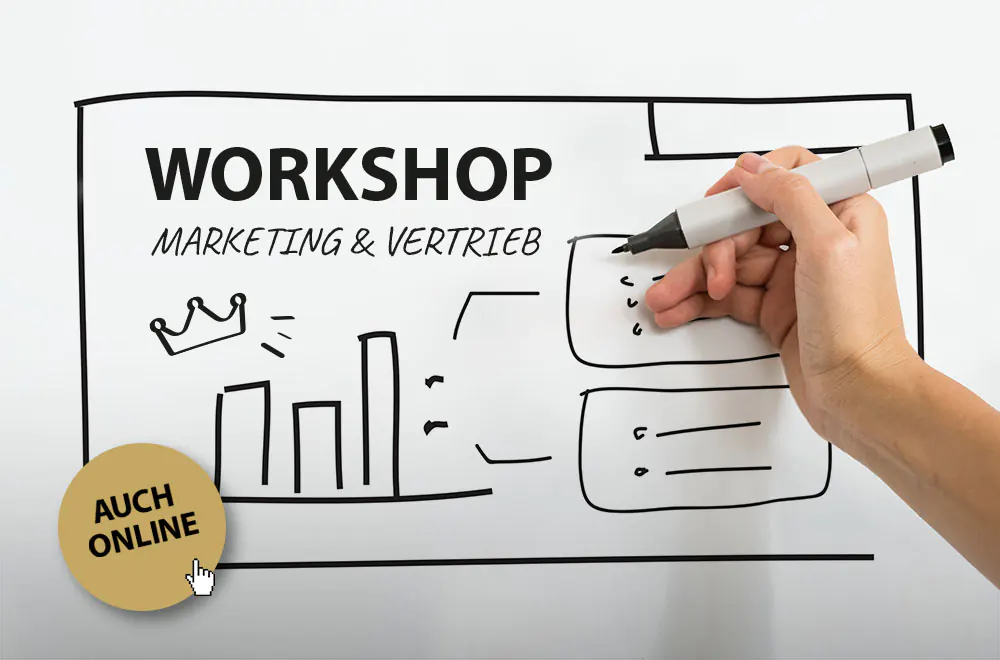 <p>Unser Workshop im Bereich Marketing & Vertrieb, um Ihre Produkte und Dienstleistungen erfolgreich zu vermarkten.</p>